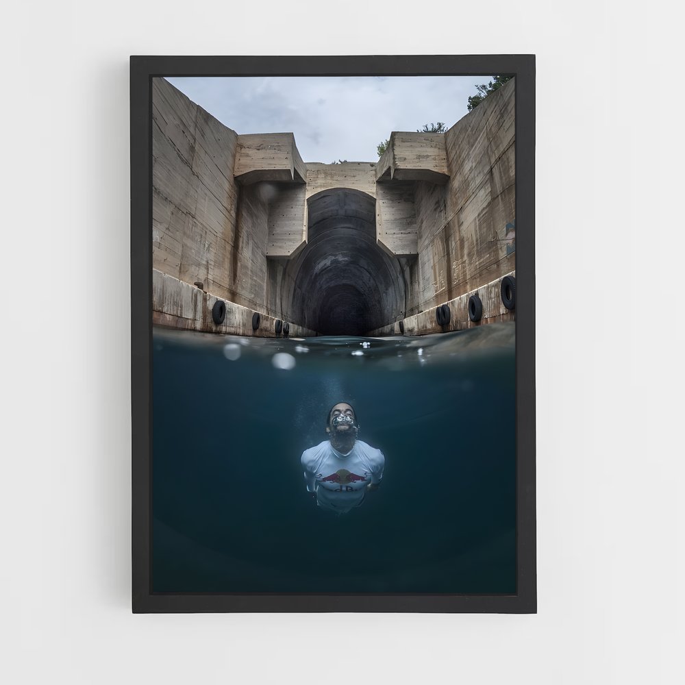 Poster Plongée Mystique – affiche Plongeon de falaise (vue 2)